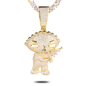 Missjewelry Hip Hop Urban Jewelry Iced Out Clasp Hip Hop Pendant