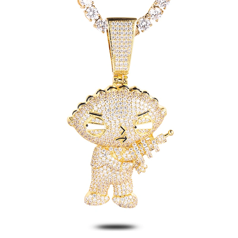 Missjewelry Hip Hop Urban Jewelry Iced Out Clasp Hip Hop Pendant