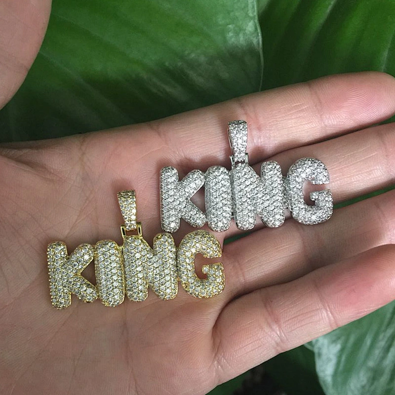 Miss Jewelry Hot Selling Ice Out Hip Hop Bubble Letter Pendant