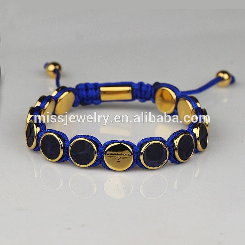 Missjewelry round bead mens bracelet stingray leather, wholesale leather engravable bracelets