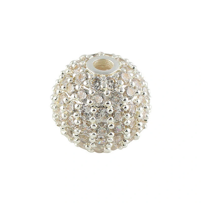 Missjewelry ball bead CZ micro pave beads designs