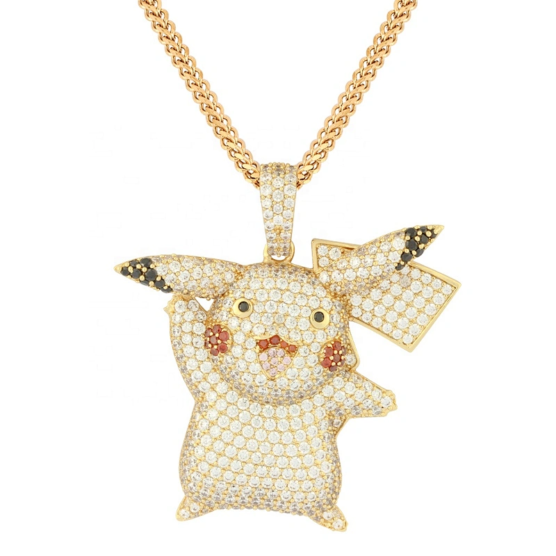 Missjewelry New Sale Pikachu-Wholesale Iced Out Jewelry Pendant Sterling Silver