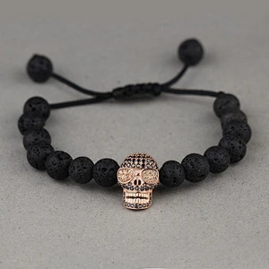Engraved Bead Bracelet Stainless Steel
