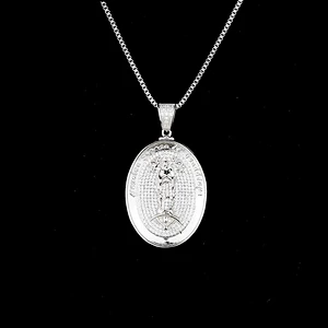 Miss Jewelry new model 925 sterling silver chain white gold pendant necklace wholesale