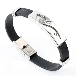 Fashion jewelry charm butterfly slave bracelet, Custom genuine leather bracelet