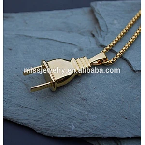 Missjewelry 18kgp dubai gold pendant necklace , gold necklace with pendant