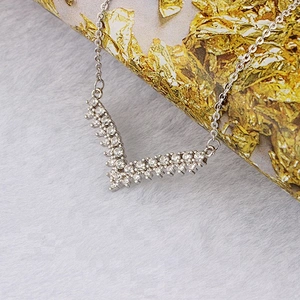Miss Jewelry Cheap Personalized 14k Gold Plated Real Diamond Iced Necklace Pendant
