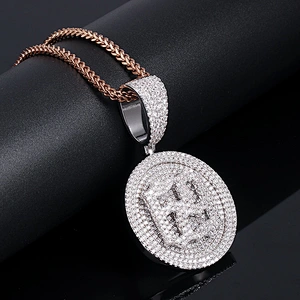 Design Hip hop jewelry Personalized Name Necklace Dubai Gold Coin 69 Pendant