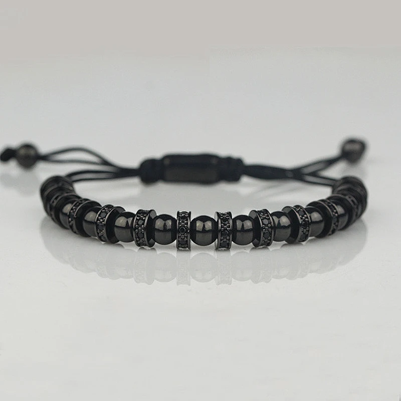 Wholesale latest new men's silver spacer models bracelets designs