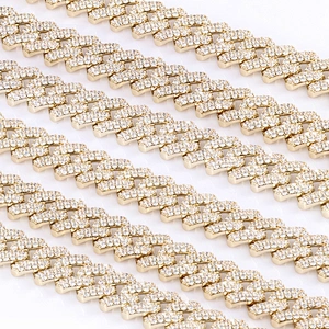 Missjewelry Hip Hop Men Urban Jewelry 12mm Iced Out Cuban Link Chain for Men