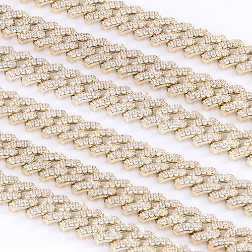 Missjewelry Hip Hop Men Urban Jewelry 12mm Iced Out Cuban Link Chain for Men