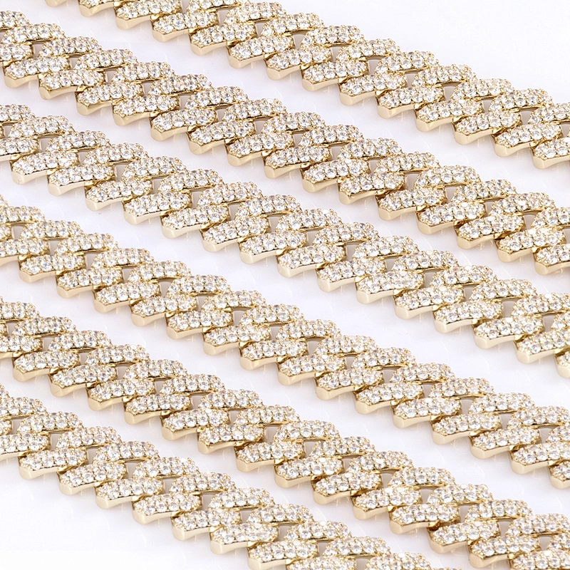 Missjewelry Hip Hop Men Urban Jewelry 12mm Iced Out Cuban Link Chain for Men