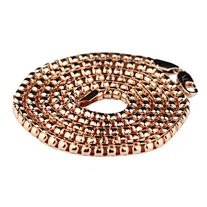 Stainless Steel Mens Gold Box Chain