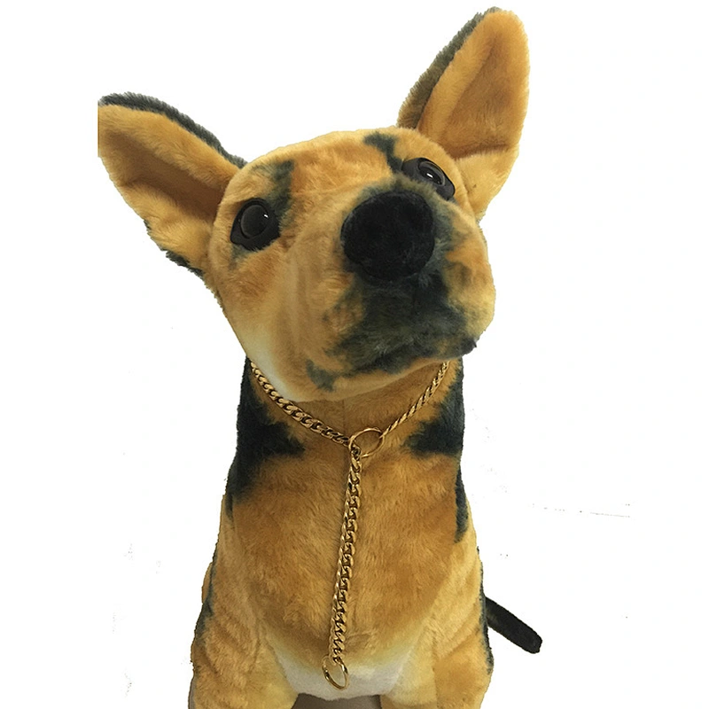 Luxury gold dog training head collar premium high quality dog slave training collar