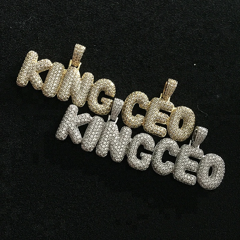 Miss Jewelry 925 Sterling Silver Necklace Alphabet Letter Pendant