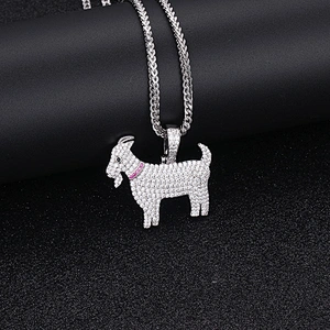 Wholesale Suppliers Pave Diamond Pendant Jewelry Plated Gold Men