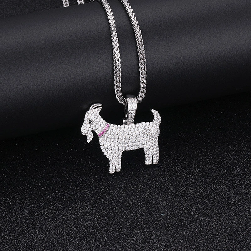 Wholesale Suppliers Pave Diamond Pendant Jewelry Plated Gold Men