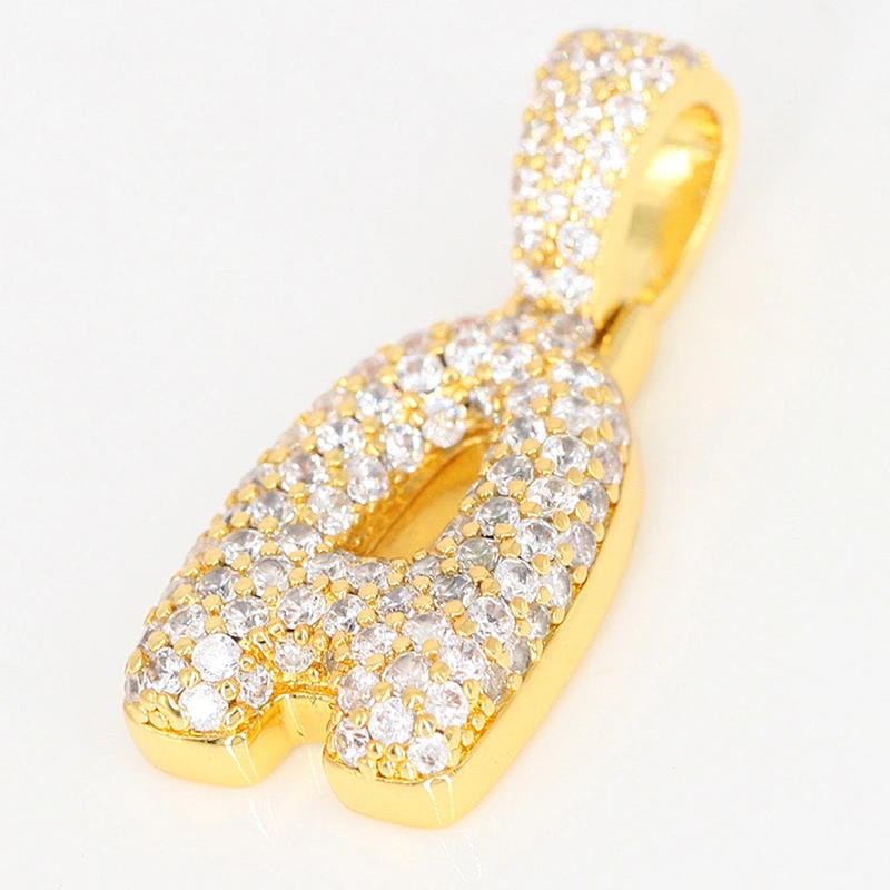 Miss Jewelry Wholesale Cheap Letter A Pendant Charm Necklace Hip Hop Jewelry