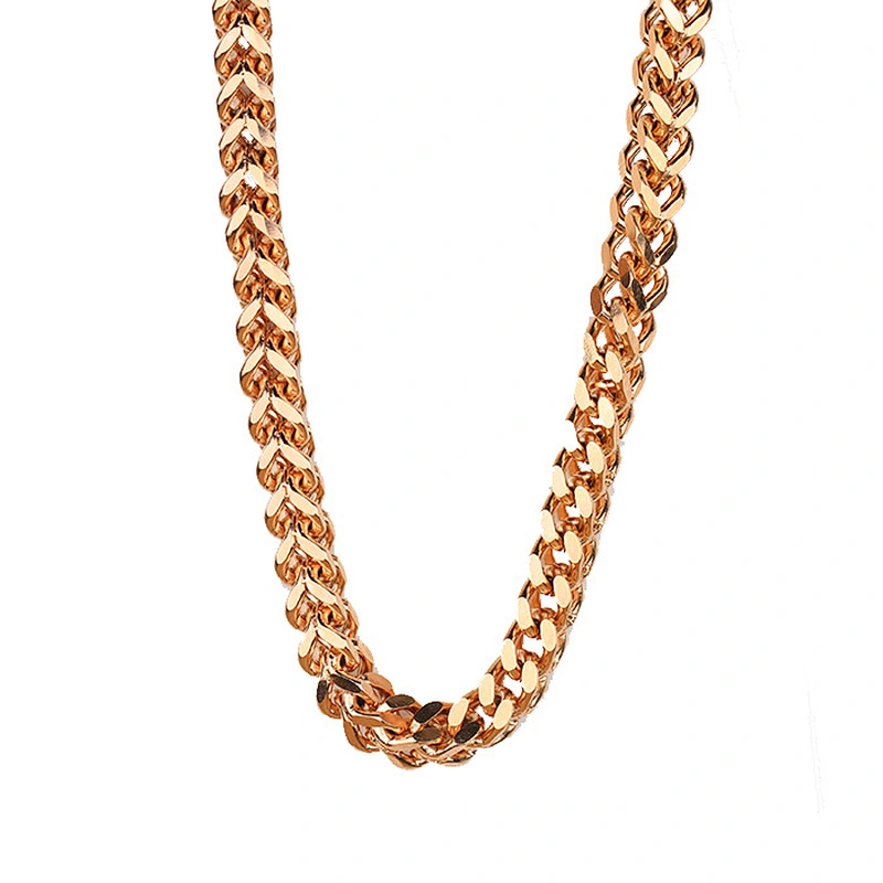 Trendy Small Men Chain Gold Plated