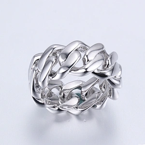 Missjewelry Hip Hop Urban Jewelry Gold Boys Fashion Cuban Link Ring