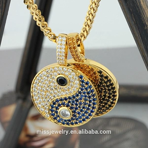 Eight-Diagram Tactics-Hip Hop Diamond Jewelries 925 Silver Wholesale