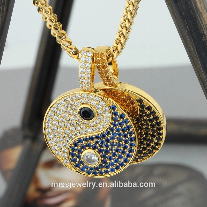 Eight-Diagram Tactics-Hip Hop Diamond Jewelries 925 Silver Wholesale