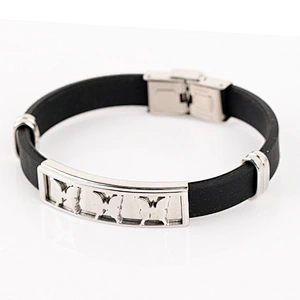 Fashion jewelry charm butterfly slave bracelet, Custom genuine leather bracelet
