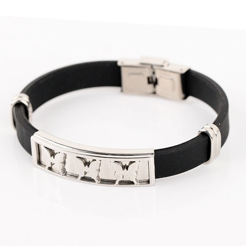 Fashion jewelry charm butterfly slave bracelet, Custom genuine leather bracelet