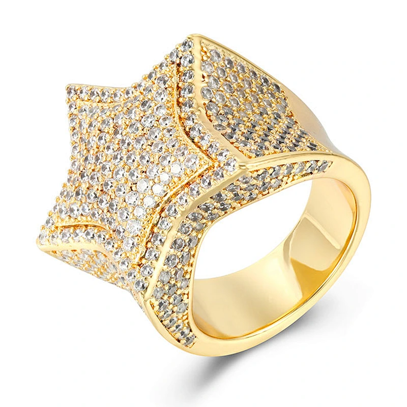 Missjewelry Diamond Urban Jewelry Hip Hop Gold Ring for Men