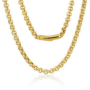 Missjewelry Hip Hop Unique Charm heavy 18K italian gold hand chain fashion design