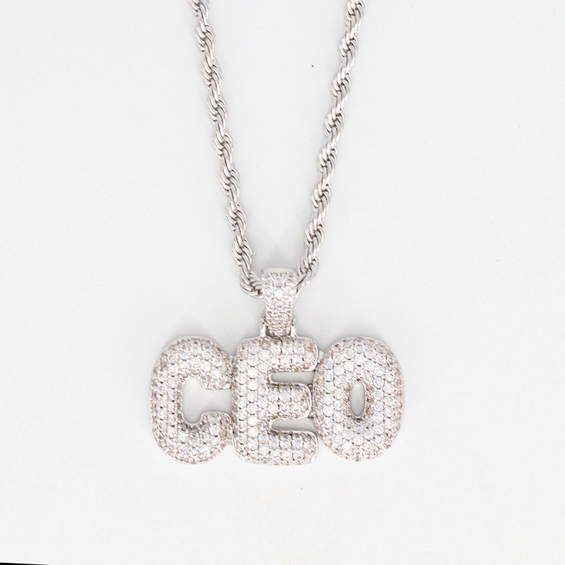 Missjewelry 925 sterling silver personalized name china necklace letter pendant