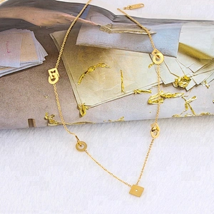 Miss Jewelry Cheap Diamond Open Fashion Choker Necklace Chain Gold