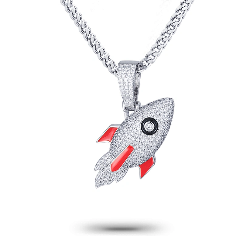 Missjewelry Hip Hop Urban Jewelry Iced Rocket Pendant Designs
