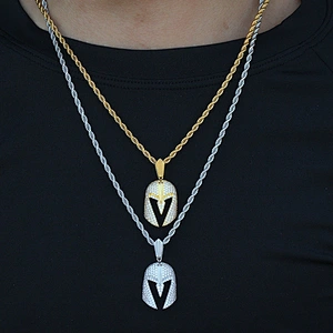 Miss Jewelry Cheap Custom Design Hip Hop Men Diamond Iced Out Knight Pendant