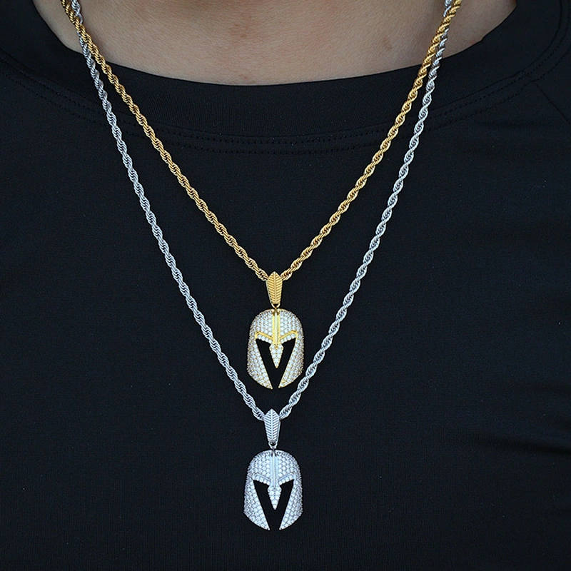 Miss Jewelry Cheap Custom Design Hip Hop Men Diamond Iced Out Knight Pendant