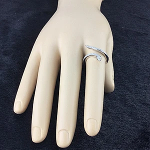 Custom adjustable 18k sterling silver gold rings for women, funky sterling silver ring