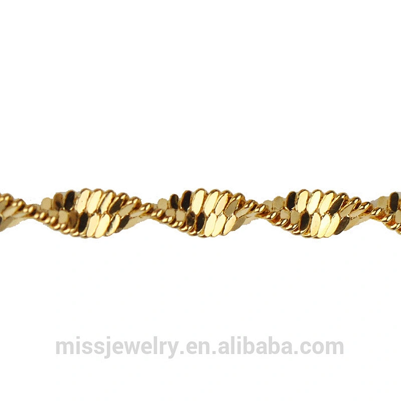 14k Solid Gold Rope Chain Necklace
