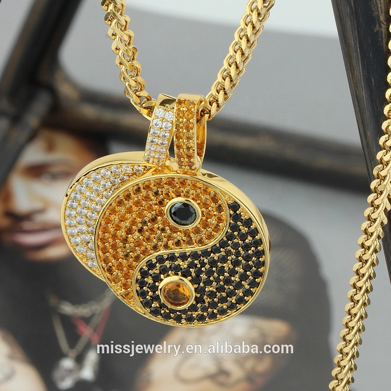 Eight-Diagram Tactics-Hip Hop Diamond Jewelries 925 Silver Wholesale