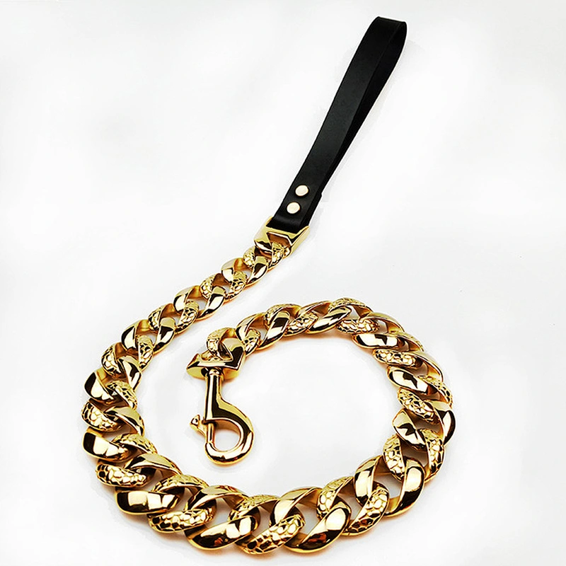 High Quality Gold Dog Chain Collars, Military Dog Collar