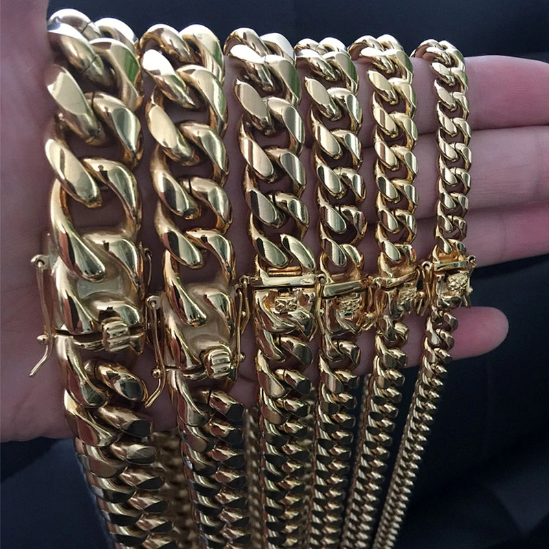 14k Gold Heavy Chain Miami Cuban Link Mens