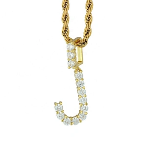 Missjewelry High Quality New Design Diamond Letters Pendant Necklace Hip Hop Mens