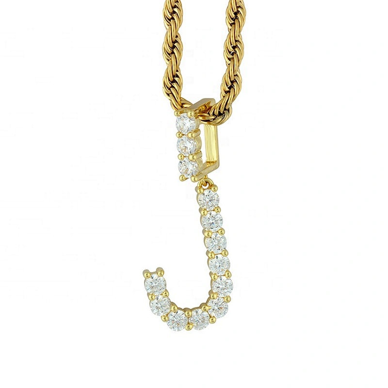 Missjewelry High Quality New Design Diamond Letters Pendant Necklace Hip Hop Mens