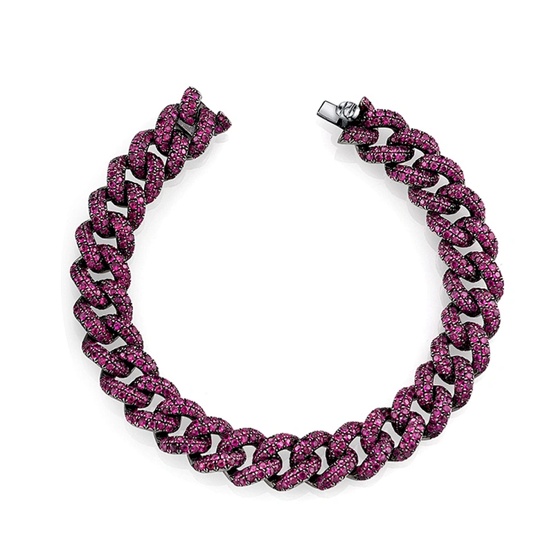 Miss Jewelry High Quality Fashion New 925 Silver Zircon Link Bracelet