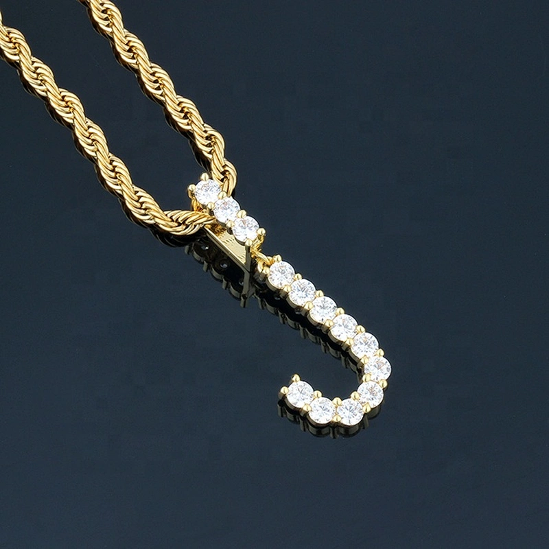 Missjewelry High Quality New Design Diamond Letters Pendant Necklace Hip Hop Mens