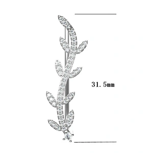 Miss Jewelry Cheap New Design Fashion Jewelry CZ Paved 925 Silver Earrings