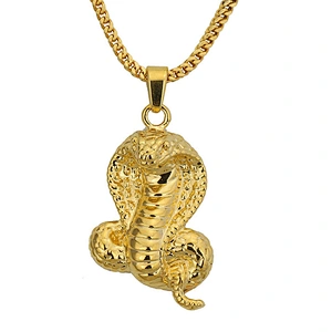 Fancy jewelry wholesalehiphop jewelry cobra snake pendant & charms,gold pendant designs men
