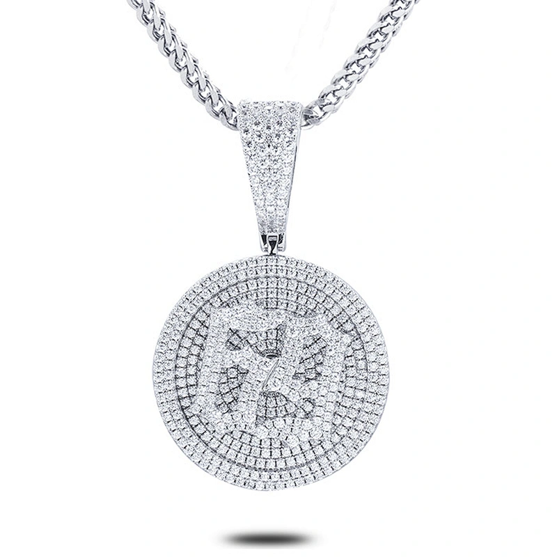 Design Hip hop jewelry Personalized Name Necklace Dubai Gold Coin 69 Pendant