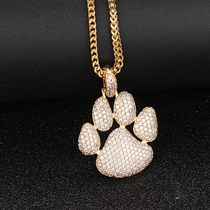 Missjewelry Hip Hop Custom Made Jewelry Sterling Silver Bear Paw China Jewellery Pendants