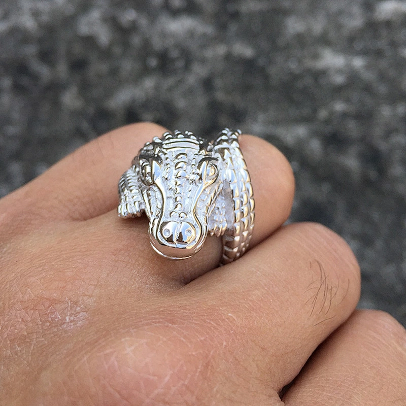 Hiphop Men 925 Silver Platinum Ring New Model