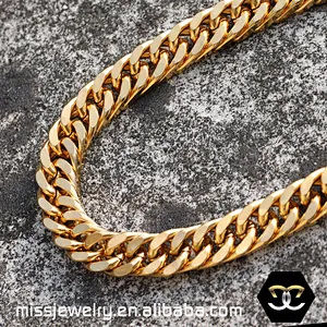 Miss Jewelry Dubai new gold neck chain design for men wholesale